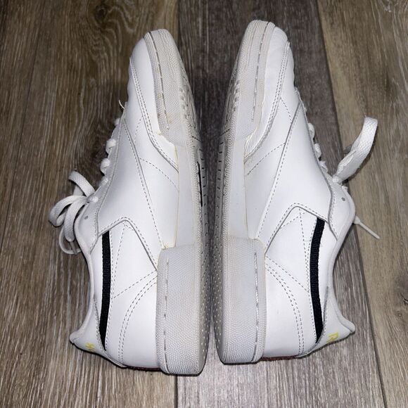 Reebok Classic Club C 85 Youth US Size 5.5 White Yellow Red Sneaker Shoes EG5284 - Picture 12 of 13